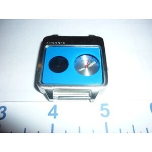 ANDROID USA Radar Digital Analog Watch Blue Face Stainless Steel Case RARE